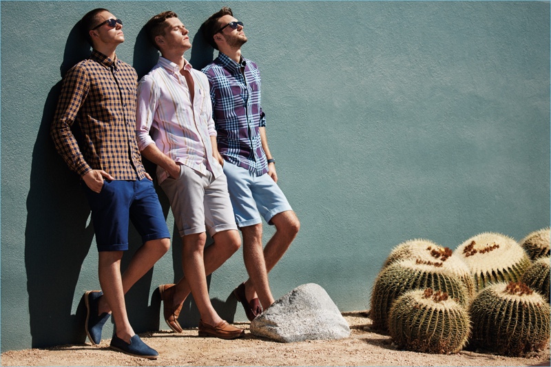 Maverick, Jace Moody, and Ben Hartig star in Ben Sherman's spring-summer 2017 campaign.