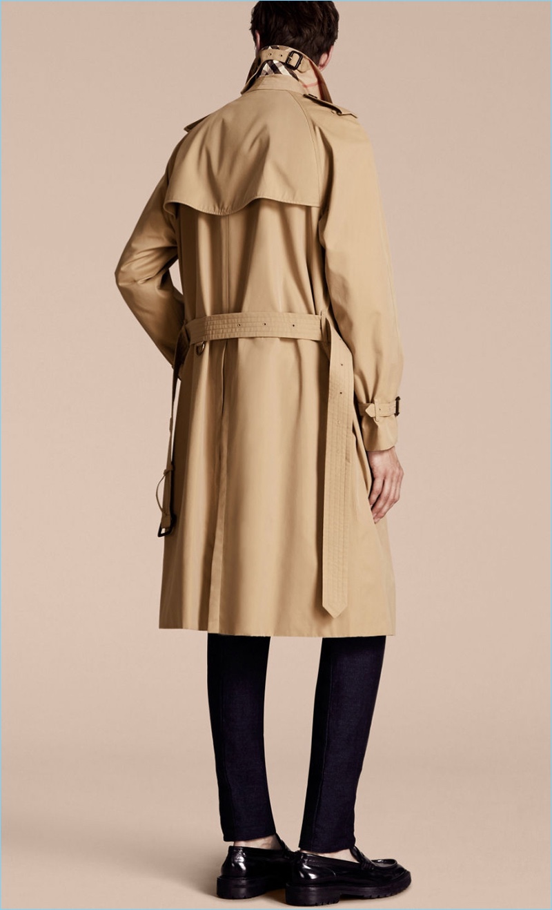 Burberry Men's Trench Coat Picture of Back