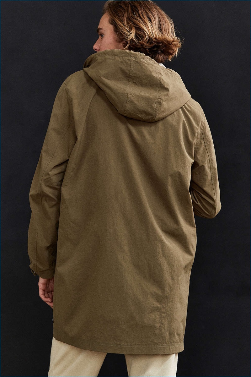 CPO Hooded Long Parka Jacket Back