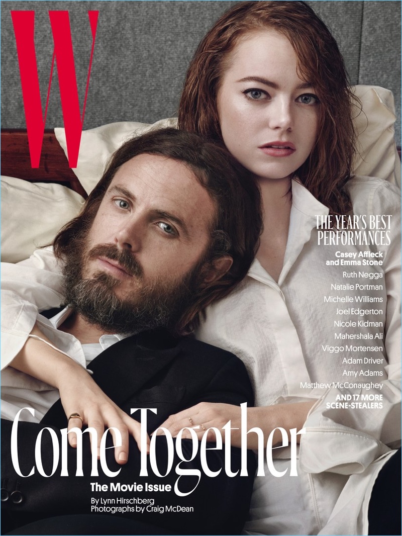 Casey Affleck Emma Stone 2017 W Magazine Cover