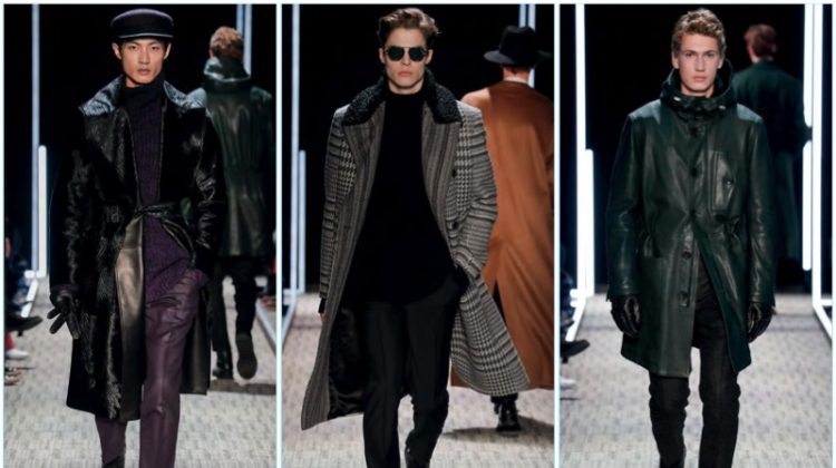 Cerruti presents its fall-winter 2017 men's collection during Paris Fashion Week.