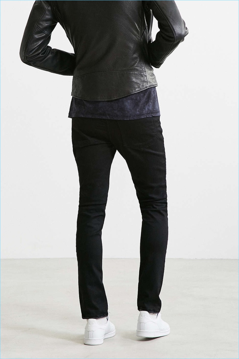 Cheap Monday Black Skinny Denim Jeans Back