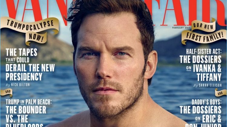 Chris Pratt Shirtless Vanity Fair February 2017 Cover