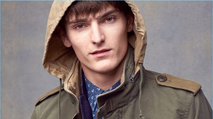 Club Monaco taps Alexander Beck for a style edit, featuring military-inspired fashions.