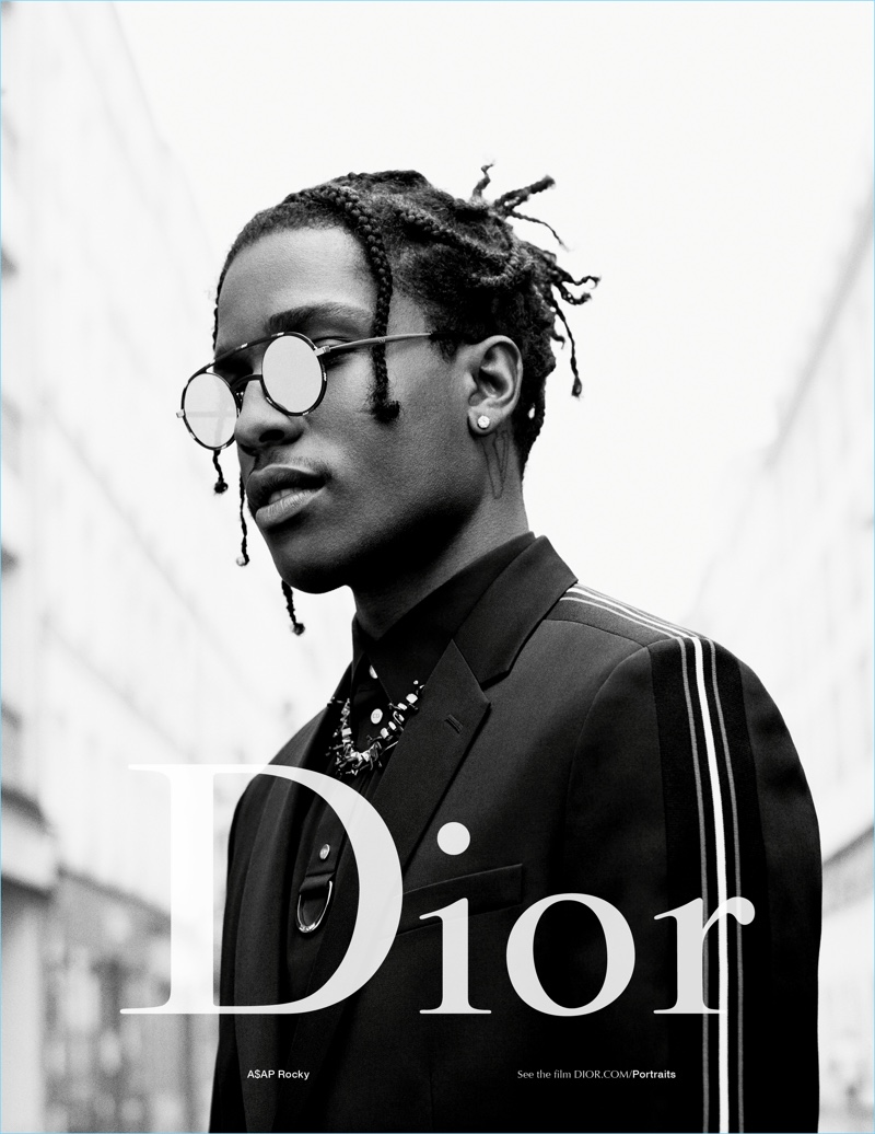 Rapper A$AP Rocky reunites with Dior Homme for its spring-summer 2017 campaign.