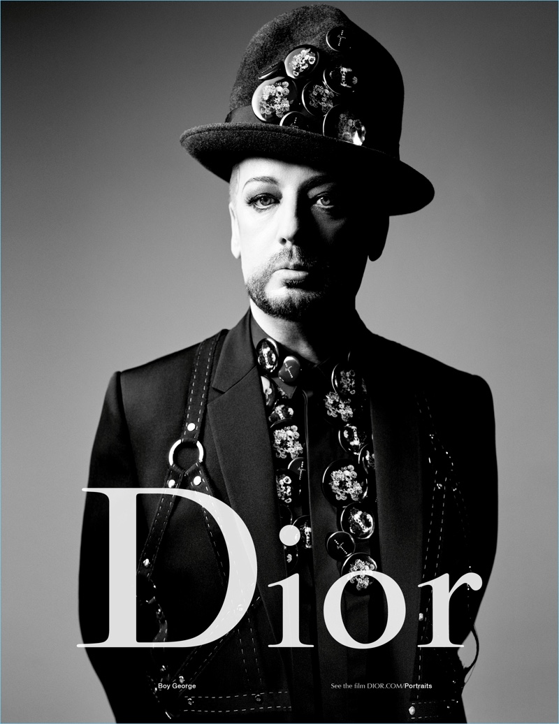 Music icon Boy George stars in Dior Homme's spring-summer 2017 campaign.