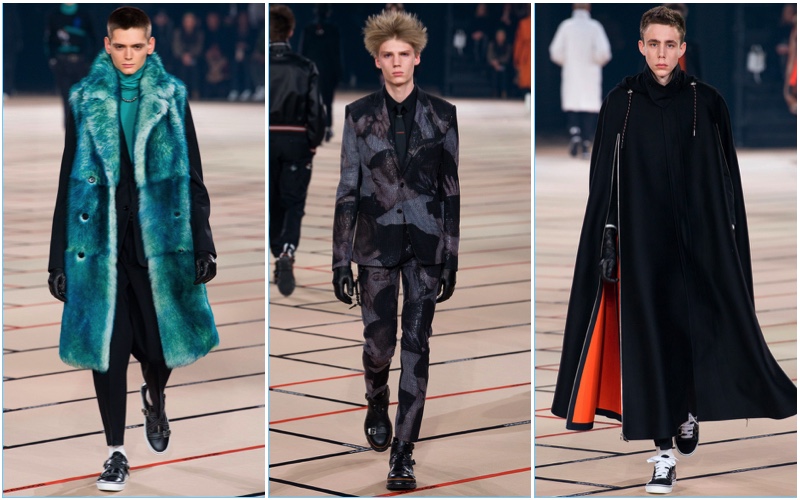 Dior Homme presents its fall-winter 2017 collection during Paris Fashion Week.