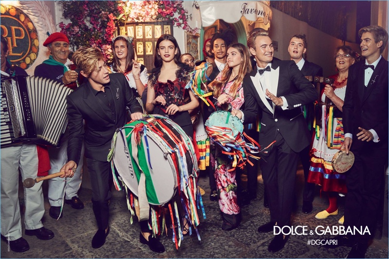 Cameron Dallas, Sonia Ben Ammar, Luka Sabbat, Thylane Blondeau, Brandon Thomas Lee, Rafferty Law, and Presley Gerber star in Dolce & Gabbana's spring-summer 2017 campaign.