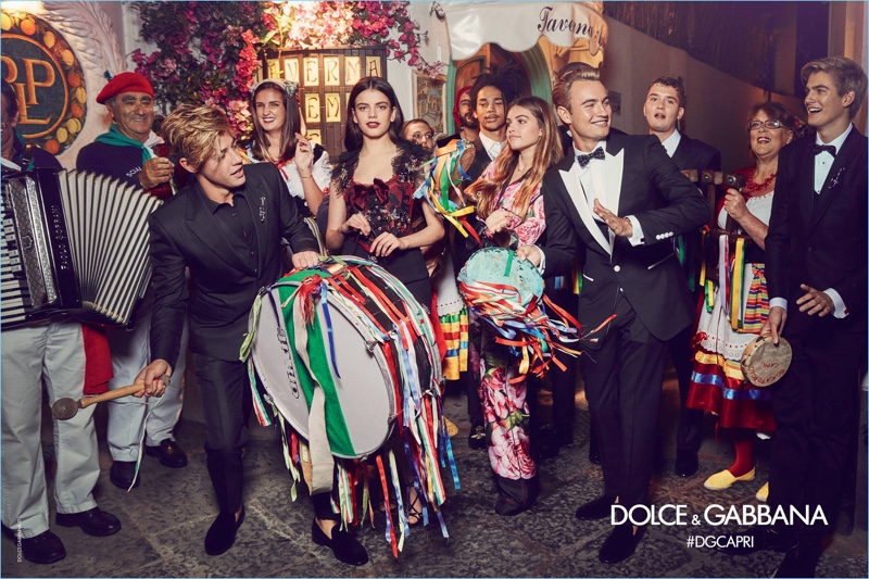 Cameron Dallas, Sonia Ben Ammar, Luka Sabbat, Thylane Blondeau, Brandon Thomas Lee, Rafferty Law, and Presley Gerber star in Dolce & Gabbana's spring-summer 2017 campaign. » Dolce & Gabbana's Millennials Take to Capri for Spring Campaign Cameron Dallas, Sonia Ben Ammar, Luka Sabbat, Thylane Blondeau, Brandon Thomas Lee, Rafferty Law, and Presley Gerber star in Dolce & Gabbana's spring-summer 2017 campaign.