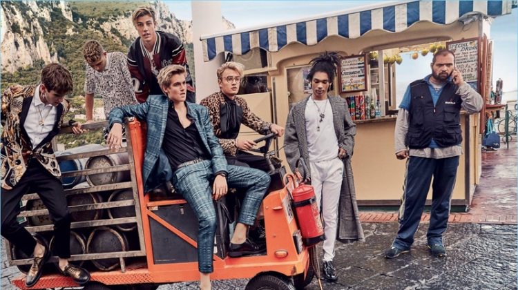 Gabriel-Kane Day-Lewis, Rafferty Law, Cameron Dallas, Presley Gerber, Brandon Thomas Lee, and Luka Sabbat front Dolce & Gabbana's spring-summer 2017 campaign.