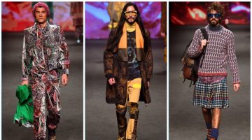 Etro presents its fall-winter 2017 men's collection during Milan Fashion Week.