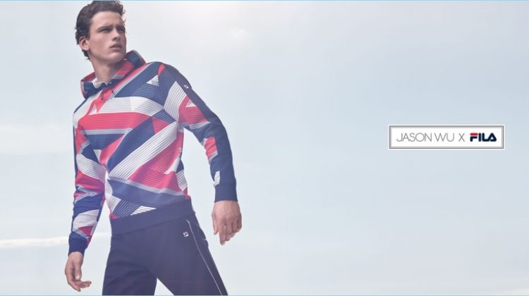 Simon Nessman Embraces Sporty Attitude for FILA x Jason Wu Campaign