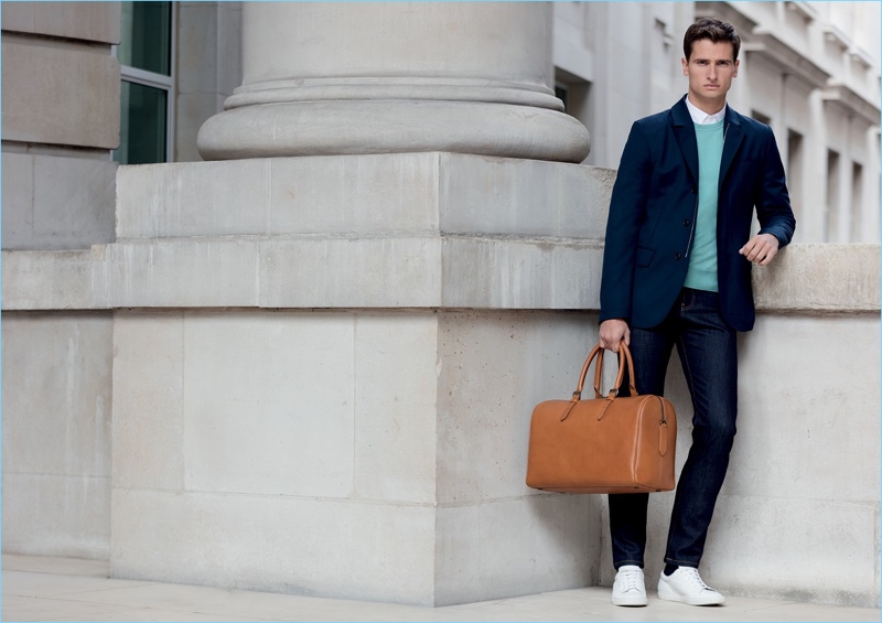 Embracing smart style, Tom Warren stars in Gieves & Hawkes' spring-summer 2017 campaign.