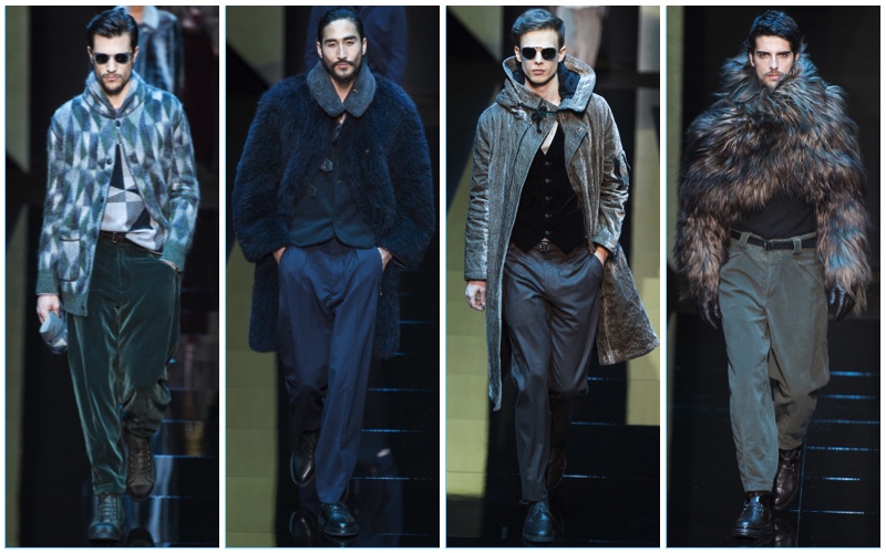 Giorgio Armani presents its texture rich fall-winter 2017 men's collection. » Giorgio Armani Captures Neo-Classic Attitude for Fall '17 Collection Giorgio Armani presents its texture rich fall-winter 2017 men's collection.