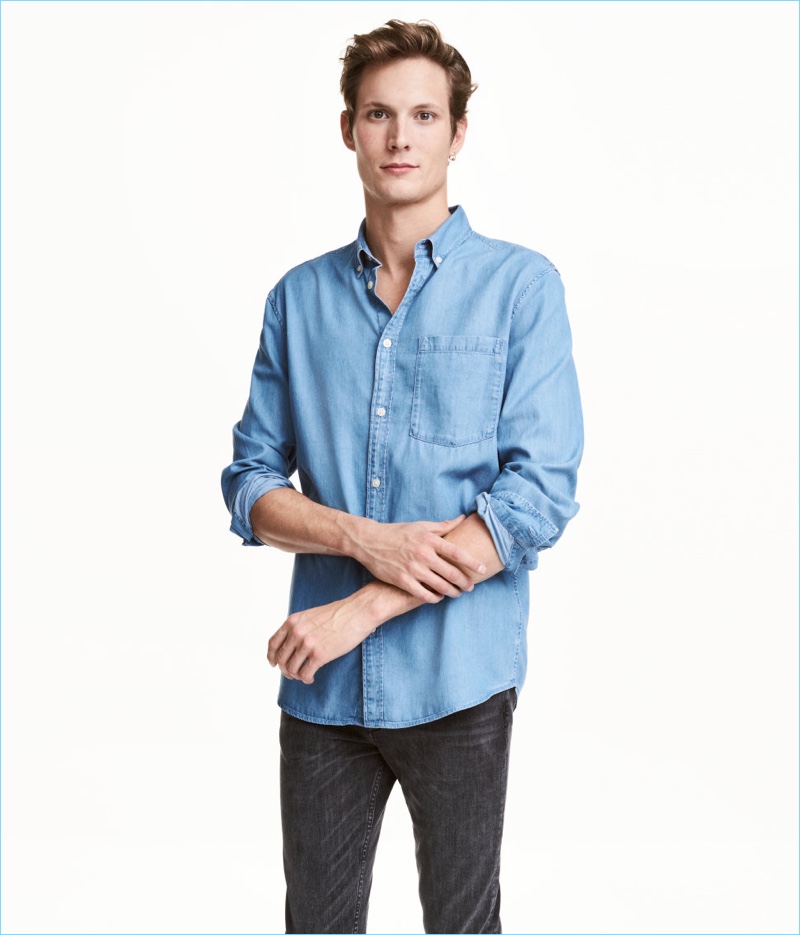 h&m jeans shirt