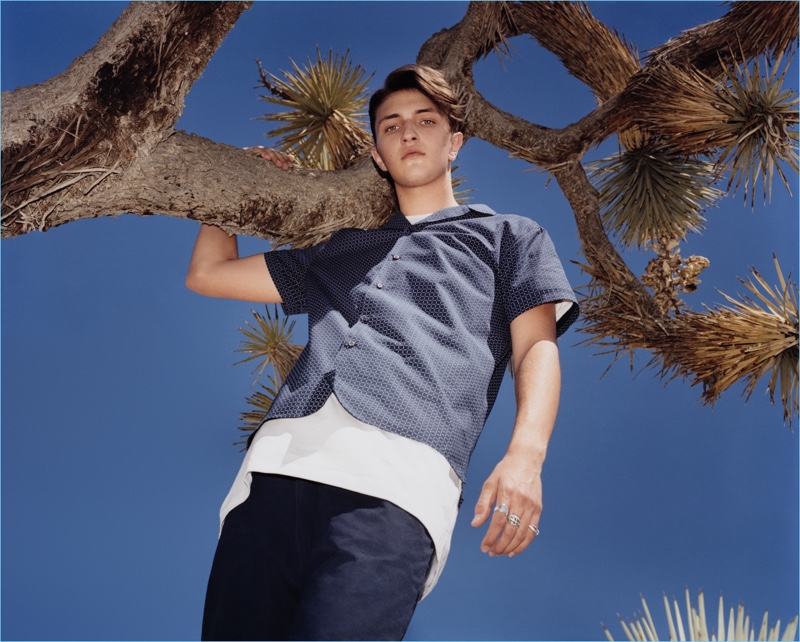 Anwar Hadid stars in HUGO's spring-summer 2017 campaign.