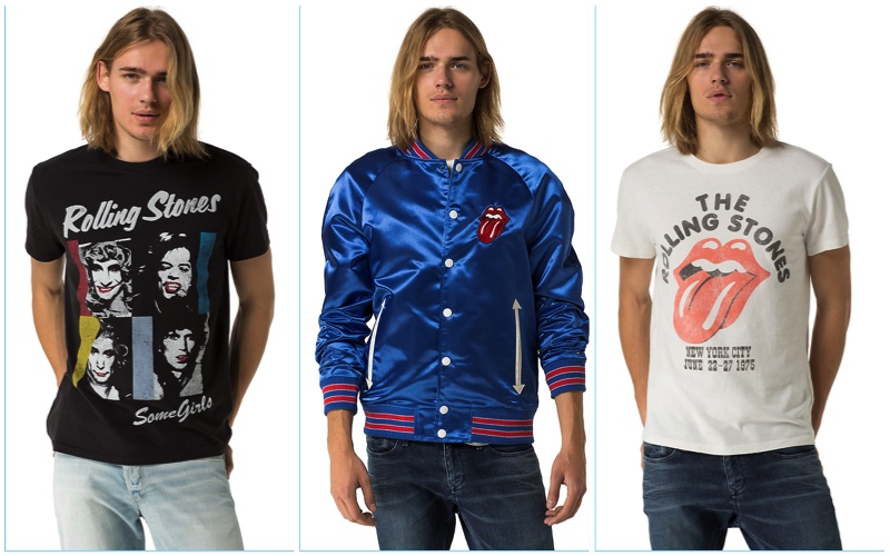 Hilfiger Denim celebrates The Rolling Stones with a men's capsule collection.