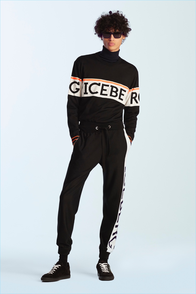 Iceberg goes sporty with its logo fashions for fall-winter 2017.