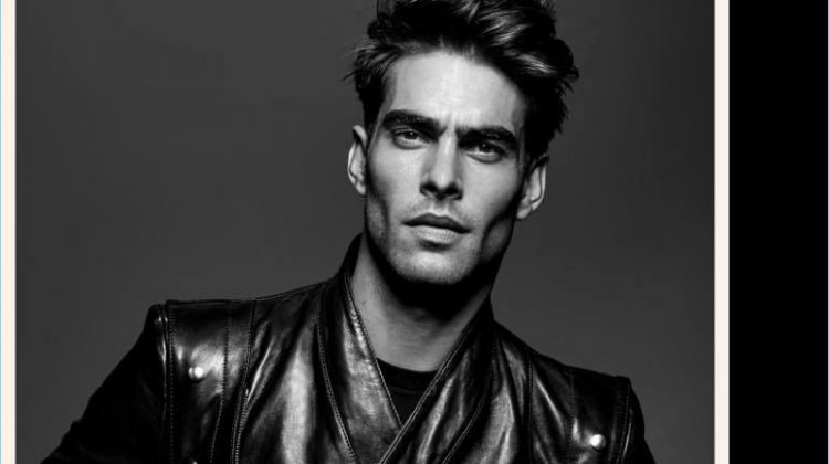 Jon Kortajarena stars in Balmain Paris Hair Couture's spring-summer 2017 campaign.