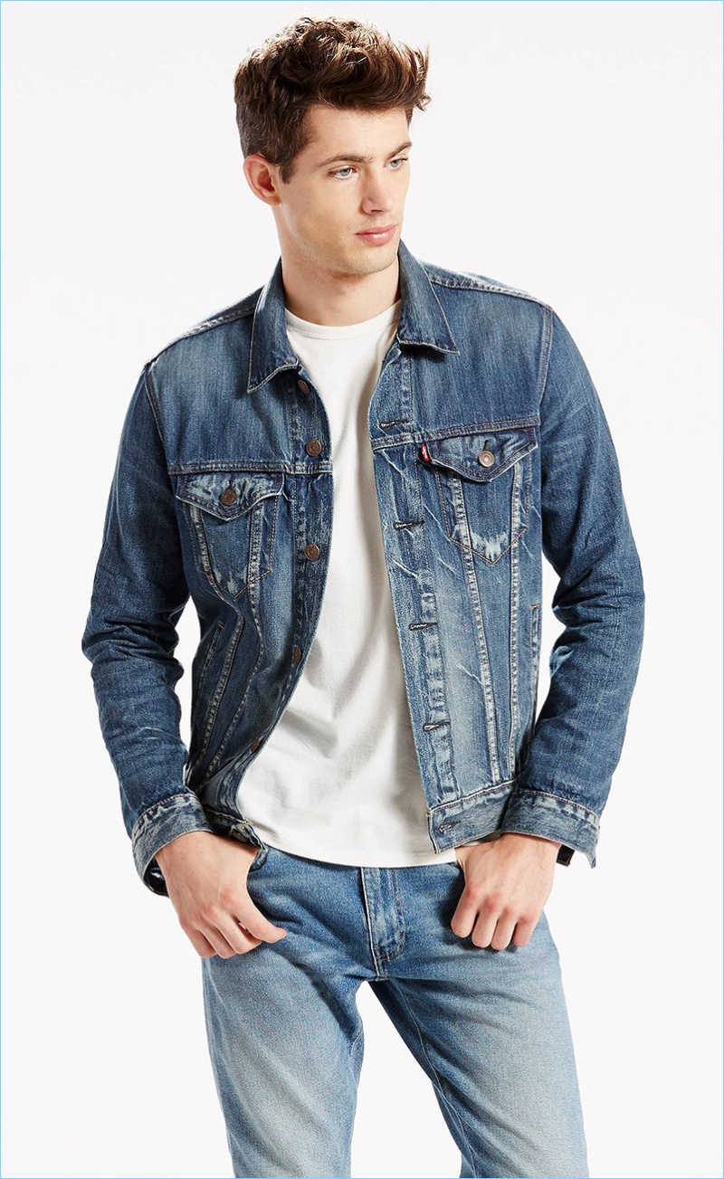 levis mens denim jackets