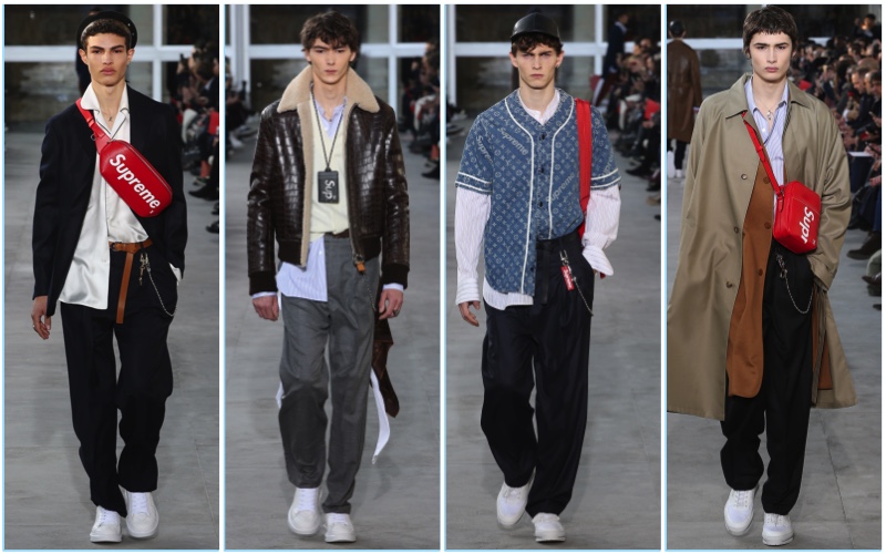 Louis Vuitton presents its New York-inspired fall-winter 2017 men's collection during Paris Fashion Week.