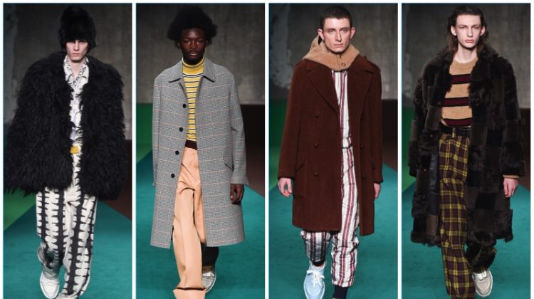 Marni presents its fall-winter 2017 men's collection during Milan Fashion Week.