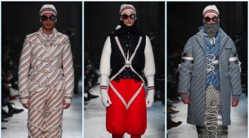 Moncler Gamme Bleu Sets Sights on Eccentric Mountain Trek for Fall '17 Collection Moncler Gamme Bleu presents its fall-winter 2017 men's collection during Milan Fashion Week.