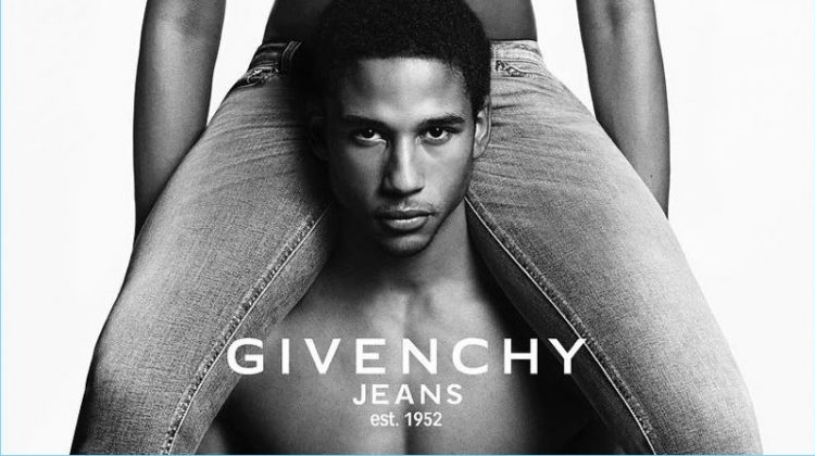 Naomi Campbell and Justin Levy star in Givenchy Jeans' spring-summer 2017 campaign.