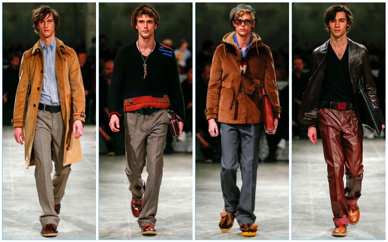 Prada channels 1970s style for its fall-winter 2017 men's collection. » Prada Revisits 70s for Charming Fall '17 Collection Prada channels 1970s style for its fall-winter 2017 men's collection.