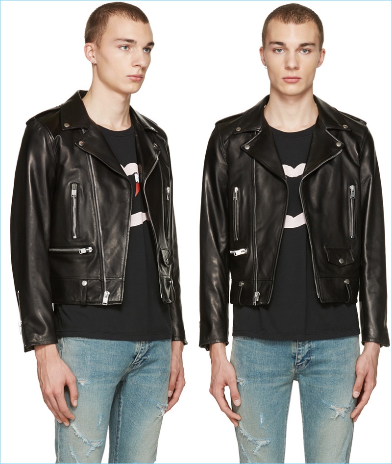 Saint Laurent Leather Biker Jacket