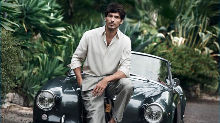 Andres Velencoso stars in Salvatore Ferragamo's spring-summer 2017 campaign.