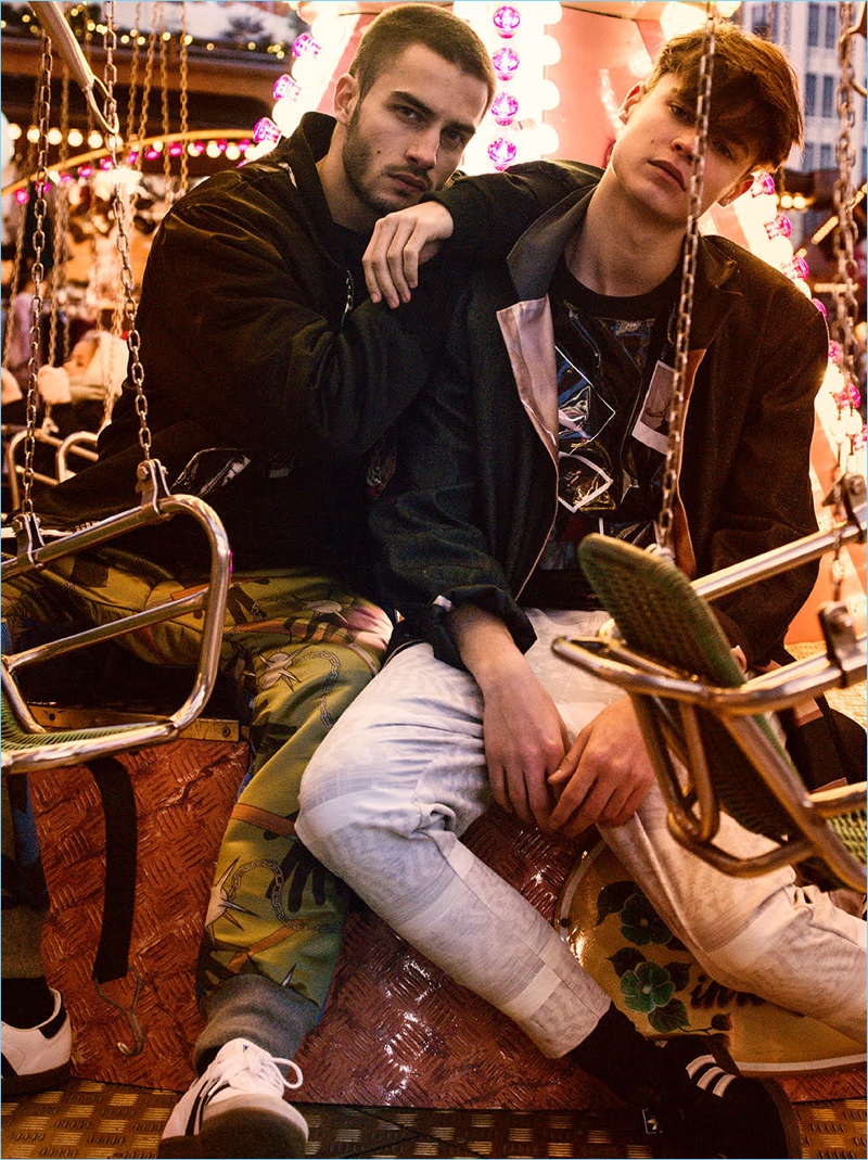 Models Aleksandar Rusić and Justin Hagemoser wear fashions from TZUJI's spring-summer 2017 collection for TenMag. » Forever Young: Aleksandar Rusić & Justin Hagemoser Model TZUJI for TenMag Models Aleksandar Rusić and Justin Hagemoser wear fashions from TZUJI's spring-summer 2017 collection for TenMag.