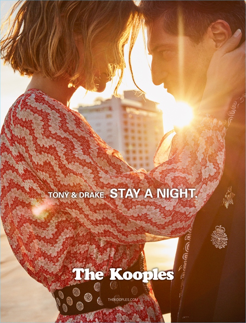 Drake Burnette and Tony Ward bring an easy spirit to Los Angeles for The Kooples' spring-summer 2017 campaign.