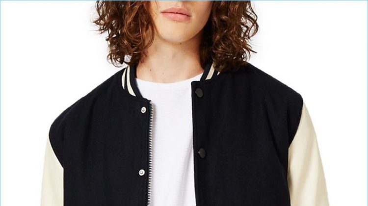 Channel your inner jock in Topman's varsity bomber jacket.