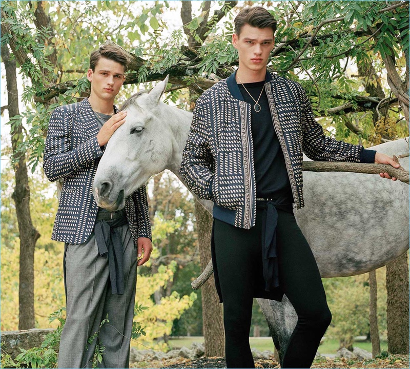 Simon Nessman and Filip Hrivnak front Versace's spring-summer 2017 campaign. » Versace Takes to Kentucky for Spring Campaign Simon Nessman and Filip Hrivnak front Versace's spring-summer 2017 campaign.