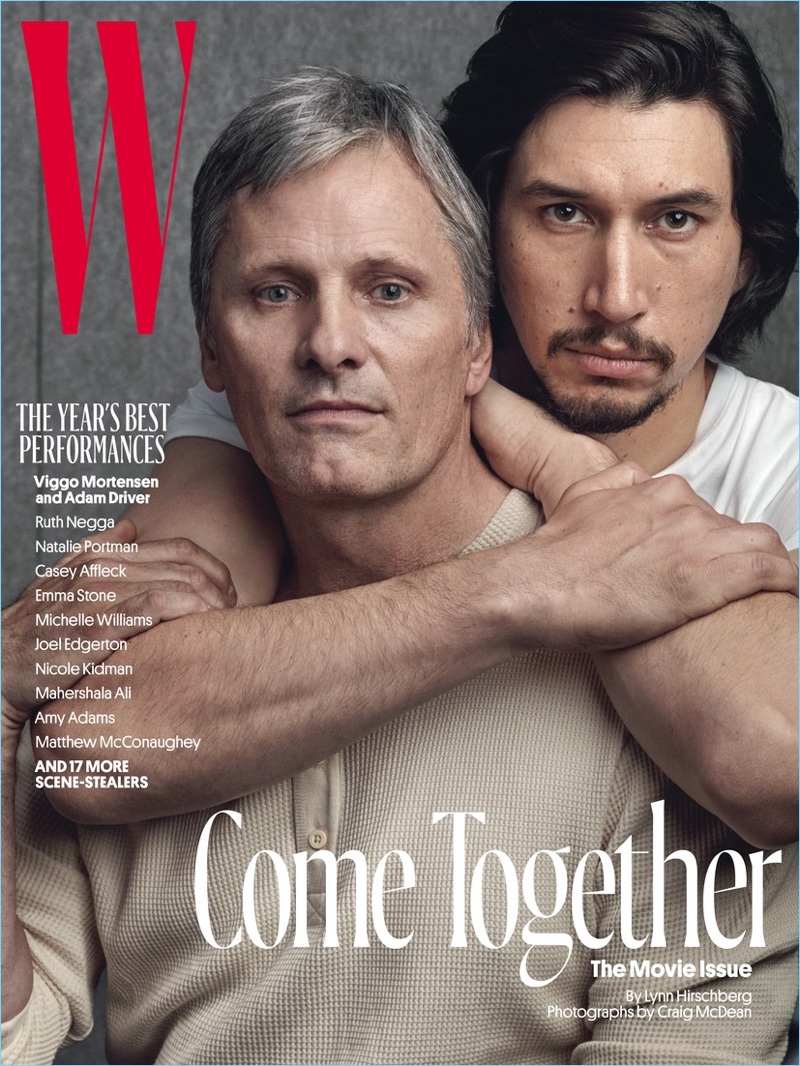 Viggo Mortensen Adam Driver 2017 W Magazine Cover