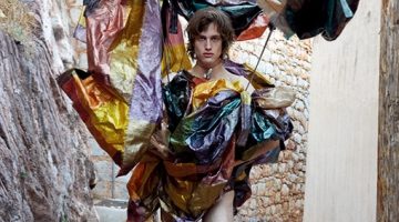 Vivienne Westwood Champions Unisex Fashions for Spring Campaign Sylvester Ulv stars in Vivienne Westwood's spring-summer 2017 campaign.