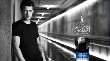 Vinnie Woolston Stars in Yves Saint Laurent's La Nuit de L'Homme Eau Électrique Campaign Model Vinnie Woolston stars in Yves Saint Laurent's La Nuit de L'Homme Eau Électrique fragrance campaign.