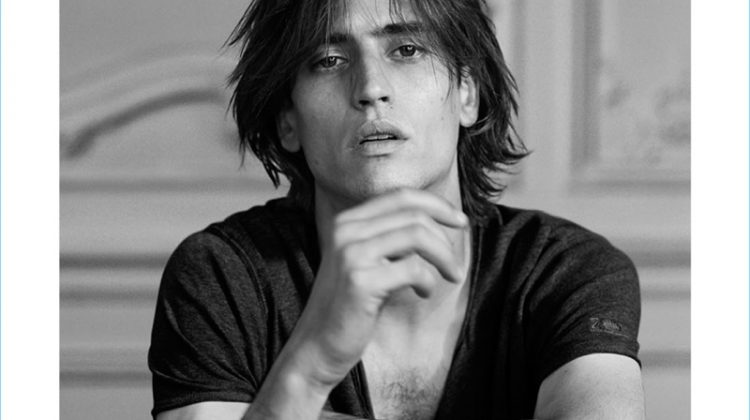 Model Sam Lammar stars in Zadig & Voltaire's This is Him! fragrance campaign.