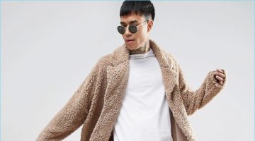 ASOS Masters the Oversized Trend with its Longline Duster ASOS Extreme Oversized Borg Duster Coat Beige