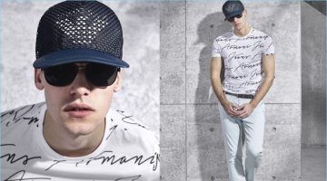 Giorgio Armani to Consolidate Collezioni & Jeans Lines A casual style pervades Armani Jeans' spring-summer 2017 men's lookbook.