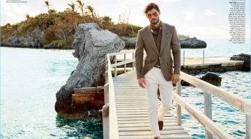 Smooth Sailing: Bergdorf Goodman Explores Casual Elegance in Bermuda Golden Hour: Alex Libby takes to the dock in a Tom Ford look.