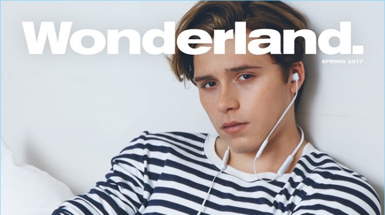 Brooklyn Beckham covers the latest issue of Wonderland magazine.