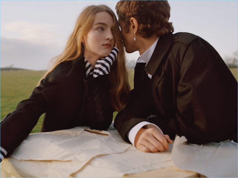 Josh Olins photographs Burberry's spring 2017 advertising campaign.
