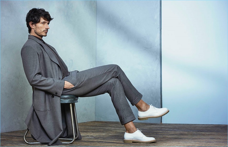 Cerruti 1881 spotlights soft tailoring for its spring-summer 2017 campaign featuring Andres Velencoso.