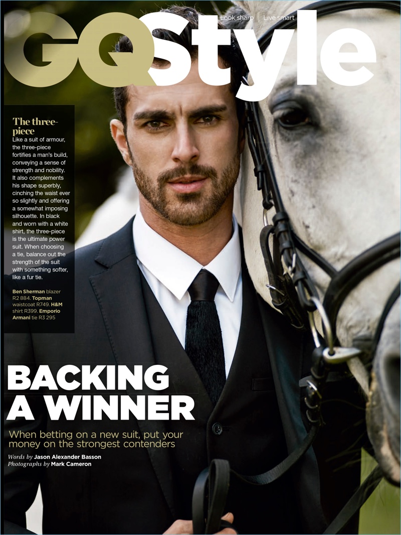 Clint Mauro stars in a tailoring editorial for GQ Style South Africa.