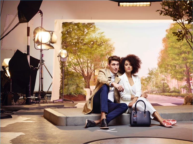 Isaac Carew and Nathalie Emmanuel couple up for Dune London's romantic campaign.
