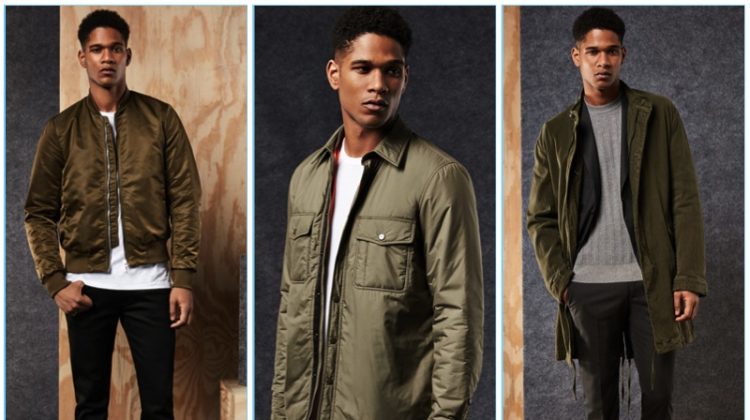 East Dane rounds up military-inspired fashions for its new men's style edit.