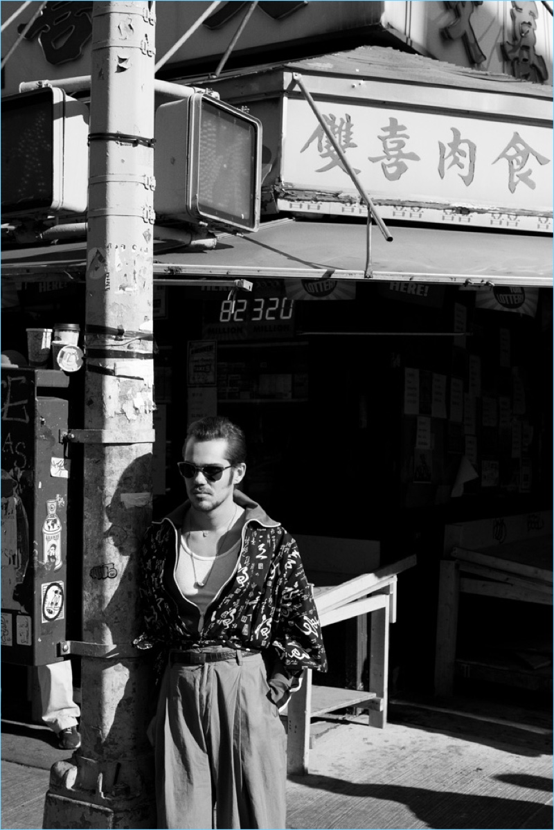 Terry Richardson photographs Ellar Coltrane in a vintage Kimono with a Burberry jacket, Ray-Ban sunglasses, and Dries Van Noten trousers. » Ellar Coltrane Takes to New York with Interview, Talks Life After 'Boyhood' Terry Richardson photographs Ellar Coltrane in a vintage Kimono with a Burberry jacket, Ray-Ban sunglasses, and Dries Van Noten trousers.