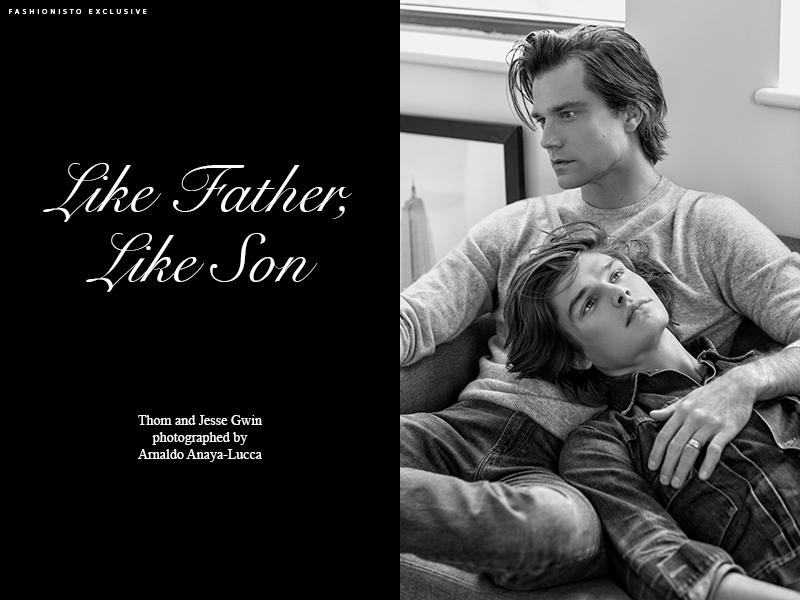 Fashionisto Exclusive: Thom and Jesse Gwin photographed by Arnaldo Anaya-Lucca
